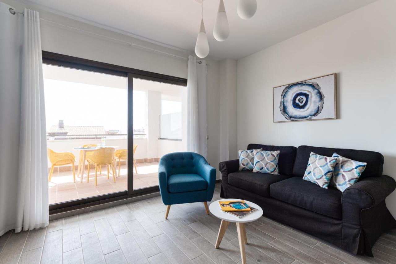 Homeforguest Apartamento En Residencia De Lujo Con Terraza Y Piscina La Guirra Bagian luar foto